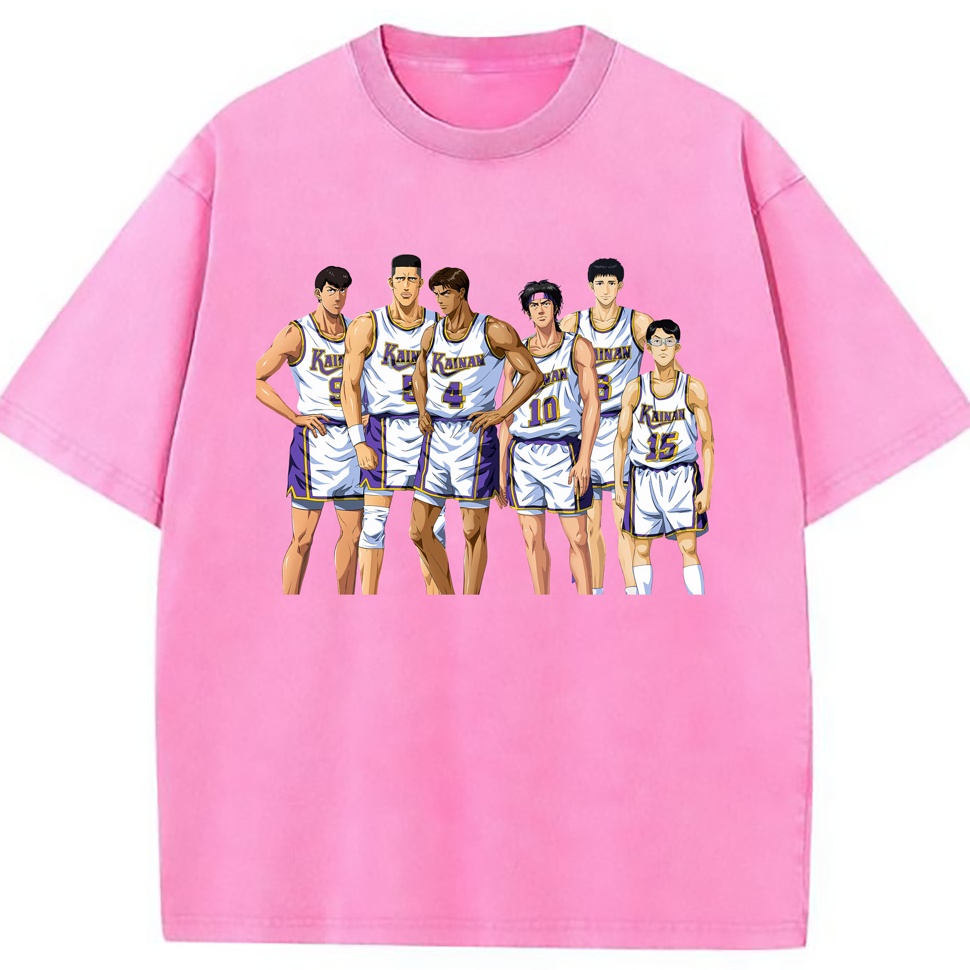 （画像用） SLAM DUNK／スラムダンク 綿100% ヴィンテージ風 半袖Tシャツ（フロントプリント）